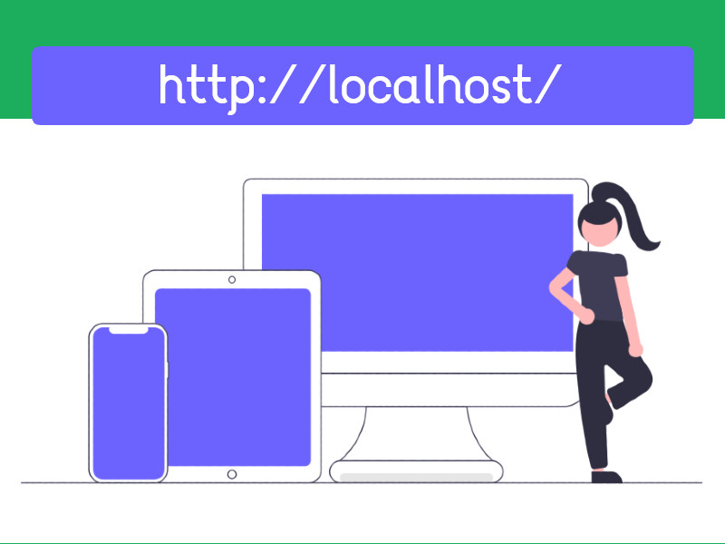 Illustration of Local HTML with NODEjs, PHP and Python