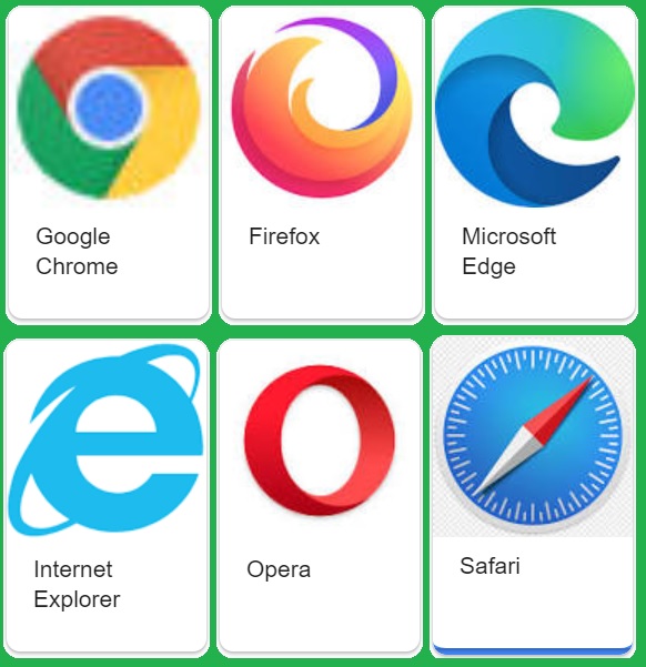 Internet web browsers