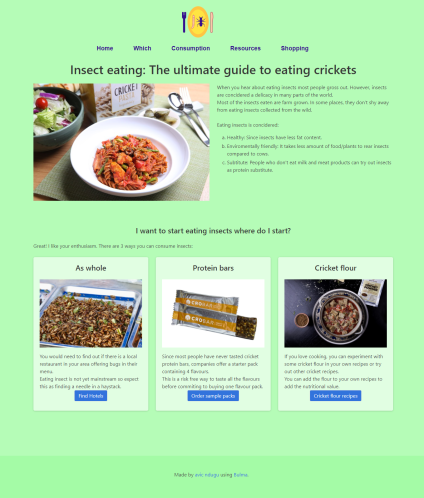 Desktop website layout labelled