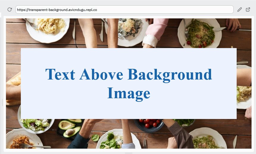 How to Make Div Background Color Transparent in CSS · Dev Practical