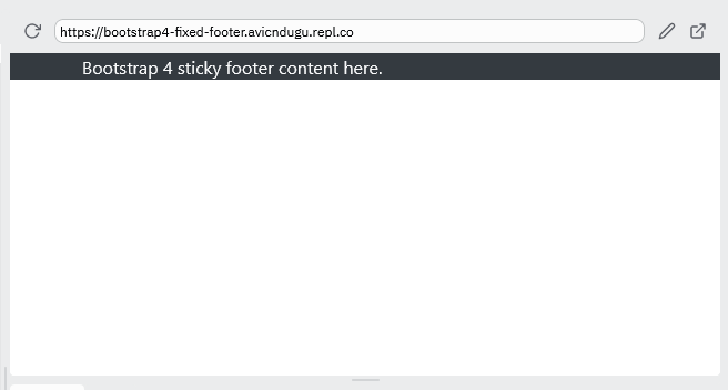 Normal Bootstrap Footer 