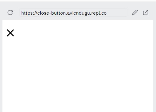 CSS Close Button