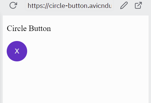 Complete circle button HTML CSS