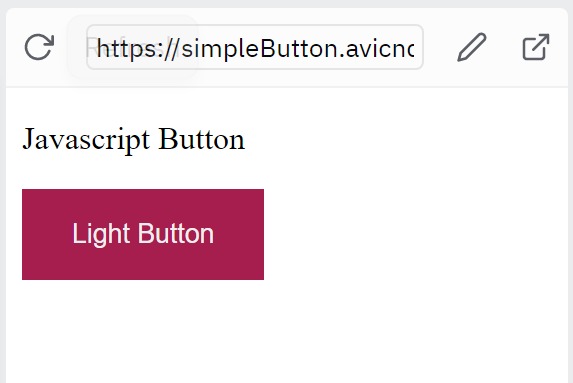 Javascript button