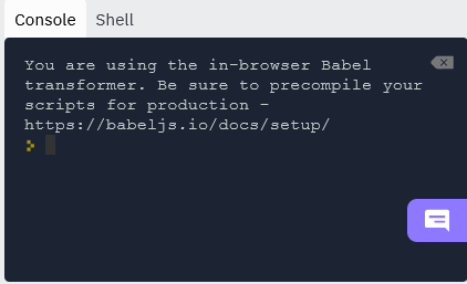 Console log for Babel
