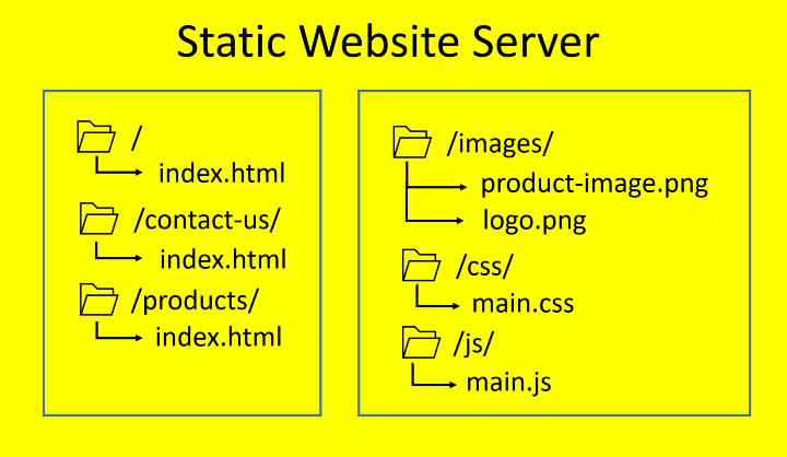 example of dynamic and static website