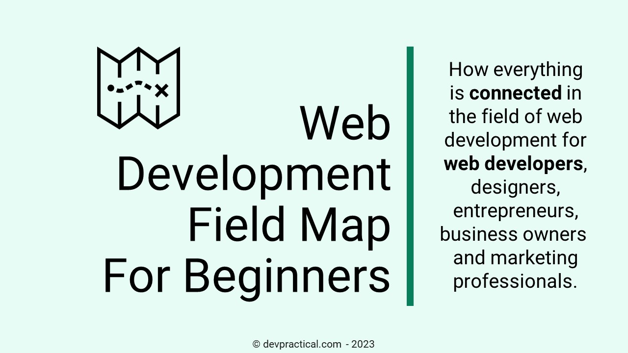Web development map banner image illustration